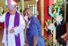 Prosesi Peresmian dan Pemberkatan Aula Navis SMA Villanova Manokwari