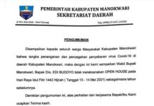 Wakil Bupati Manokwari Tak Open House Idul Fitri Wakil Bupati Manokwari Tak Open House Idul Fitri