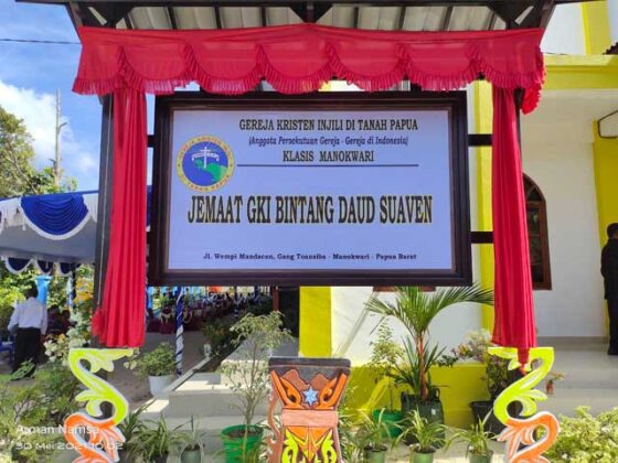 Gubernur Papua Barat Bupati Manokwari Resmikan Gereja GKI Bintang Daud Suaven