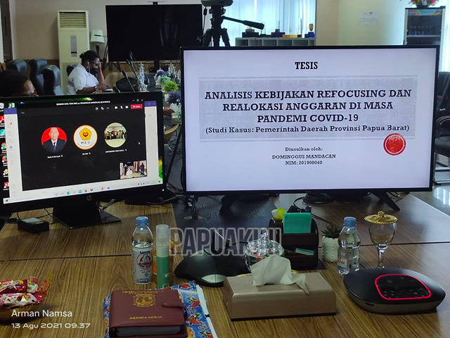 Gubernur Papua Barat Ujian Seminar Hasil S2 Pagi Ini