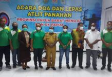 Tim Panahan Papua Barat Berangkat ke PON XX Papua Tim Panahan Papua Barat Berangkat ke PON XX Papua