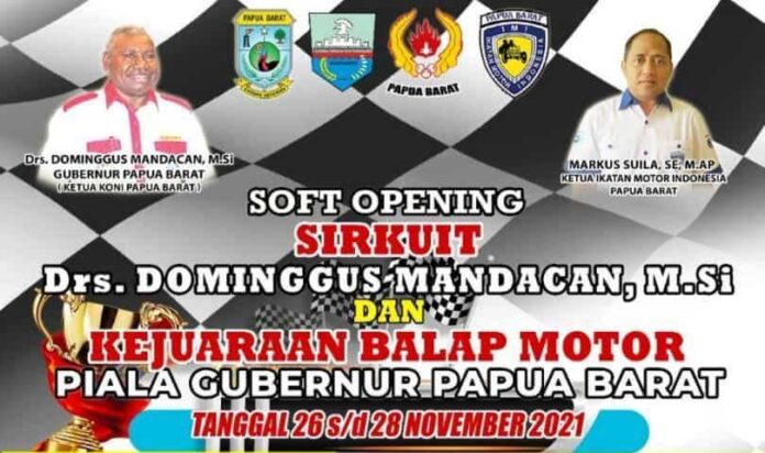 Balap Motor Piala Gubernur Papua Barat Bakal Bergulir