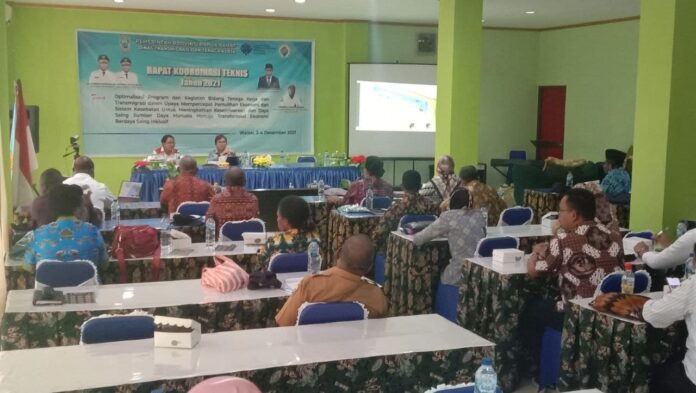 Rakornis Distransnaker Papua Barat Susun Program 2022