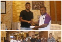 Pemprov Papua Barat Beri Dana Pembinaan Buat Ricky Kambuaya Pemprov Papua Barat Beri Dana Pembinaan Buat Ricky Kambuaya