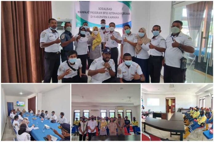 BPJS Ketenagakerjaan Sosialisasi Manfaat Jaminan Sosial Ketenagakerjaan di Kaimana