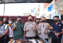 Polres Manokwari Sita 1 Senpi dan 51 Sajam Polres Manokwari Sita 1 Senpi dan 51 Sajam