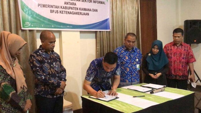 10 Ribu Pekerja Informal Kaimana Bakal Terlindungi BPJS Ketenagakerjaan