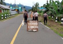 Jalan Depan Polsek Warmare Amblas Jalan Depan Polsek Warmare Amblas