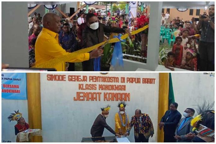 Gubernur Papua Barat Maraton Kegiatan di 3 Gereja