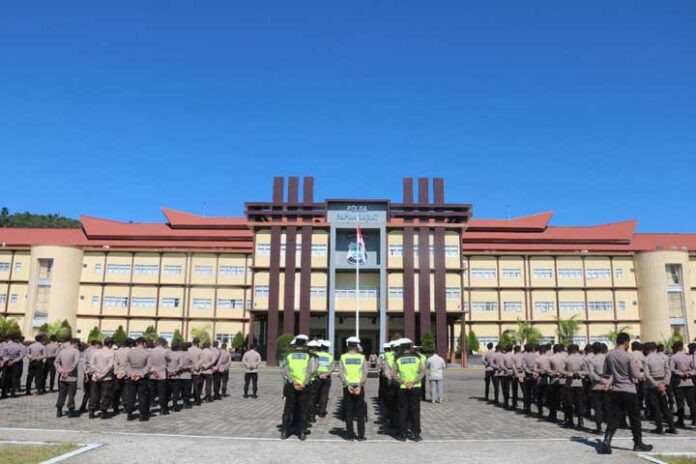 Amankan W20 Y20 Polda Papua Barat Patroli Besar