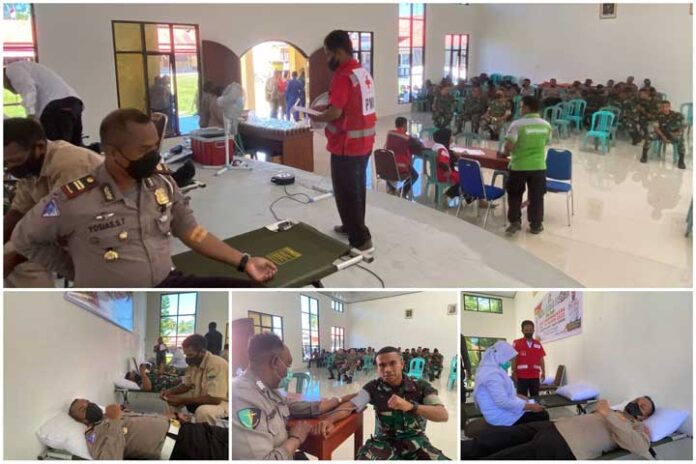 Sambut Hari Bhayangkra, Polres Kaimana Gelar Donor Darah Presisi