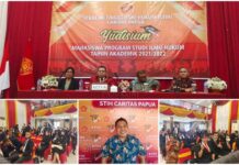 108 Mahasiswa STIH Caritas Papua Wisuda 108 Mahasiswa STIH Caritas Papua Wisuda