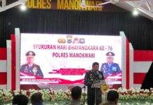 HUT Bhayangkara ke-76, Polres Manokwari Komit Tingkatkan Kepercayaan Masyarakat HUT Bhayangkara ke-76, Polres Manokwari Komit Tingkatkan Kepercayaan Masyarakat
