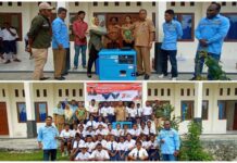 Dinas ESDM Papua Barat Serahkan Genset ke SMPN 22 Mubrani Dinas ESDM Papua Barat Serahkan Genset ke SMPN 22 Mubrani