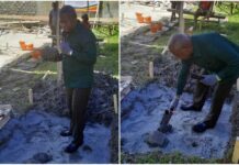 Kepala Suku Besar Arfak Letakkan Batu Pertama GSG GPdI Yordan Manokwari Kepala Suku Besar Arfak Letakkan Batu Pertama GSG GPdI Yordan Manokwari