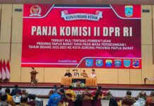Penjabat Gubernur Papua Barat Sampaikan Usulan Pemekaran 2 Provinsi, 2 Kota, 12 Kabupaten Penjabat Gubernur Papua Barat Sampaikan Usulan Pemekaran 2 Provinsi, 2 Kota, 12 Kabupaten