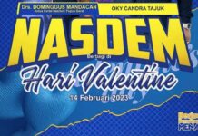 NasDem Papua Barat Bagi 1000 Coklat Kasih Sayang di Valentine’s Day