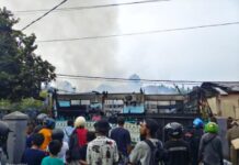 Kebakaran di Wosi, Rumah Tinggal Rangka Kebakaran di Wosi, Rumah Tinggal Rangka