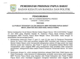 Uji Publik Calon Anggota MRPB, Ini Nama-namanya Uji Publik Calon Anggota MRPB, Ini Nama-namanya