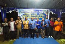 Kepala Suku Besar Arfak Berbagi Kasih di Lepas Sambut Warga Bakaro Arowi Kepala Suku Besar Arfak Berbagi Kasih di Lepas Sambut Warga Bakaro Arowi