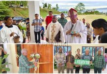 Uskup Manokwari-Sorong Tahbiskan, Kepala Suku Besar Arfak Gunting Pita Uskup Manokwari-Sorong Tahbiskan, Kepala Suku Besar Arfak Gunting Pita