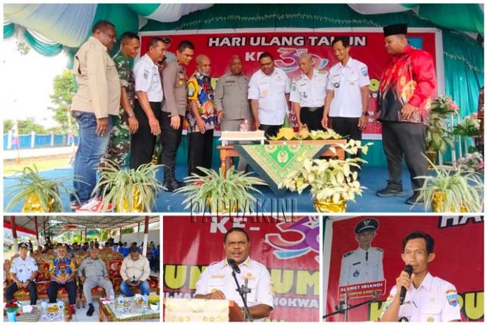 Bupati Manokwari dan Kepala Suku Besar Arfak Hadiri HUT 39 Kampung Sumber Boga