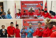 Pilgub Papua Barat, Dominggus Mandacan Serahkan Berkas di PDIP Pilgub Papua Barat, Dominggus Mandacan Serahkan Berkas di PDIP