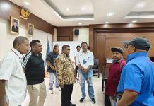 Tim KONI Papua Barat Bertemu Penjabat Gubernur Bahas Kesiapan PON 2024 Penjabat Gubernur Papua Barat, Ali Baham Temongmere, PON 2024, PON Aceh Sumut, PON XXI Aceh Sumut, Kepala Dinas Pemuda dan Olahraga Papua Barat, Kadispora Papua Barat, Samy Saiba,
