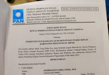 Dominggus Saiba dan Andy Salabai Kantongi B1-KWK PAN ke Pilkada Pegunungan Arfak Dominggus Saiba dan Andy Salabai Kantongi B1-KWK PAN ke Pilkada Pegunungan Arfak
