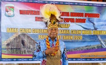 Dominggus Mandacan Harap Verifikasi Faktual OAP MRPB Selesai Tepat Waktu Dominggus Mandacan Harap Verifikasi Faktual OAP MRPB Selesai Tepat Waktu