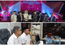 KPU Teluk Bintuni Tetapkan Yohanes Manibuy dan Joko Lingara Bupati dan Wakil Bupati Terpilih Bintuni KPU Teluk Bintuni Tetapkan Yohanes Manibuy dan Joko Lingara Bupati dan Wakil Bupati Terpilih Bintuni