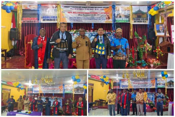 HUT 62 GPKAI Antiokhia Sururey, Bupati Pegaf Ajak Jadi Garam dan Terang Dunia