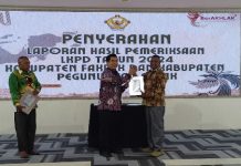 Seperti Biasanya, Pemkab Pegaf Dapat WTP Seperti Biasanya, Pemkab Pegaf Dapat WTP