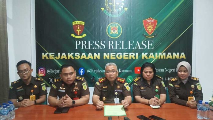 Kejari Kaimana Tetapkan WK Tersangka Kasus Tipikor Perbankan