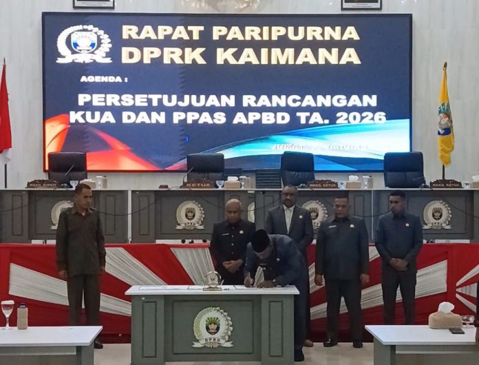 DPR dan Pemkab Kaimana Sepakat KUA PPAS APBD 2026 1,06 T