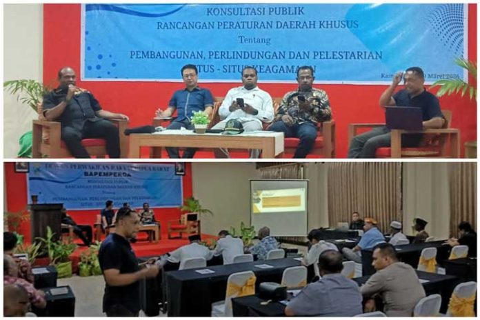 DPR Papua Barat Konsultasi Publik Ranperdasus Perlindungan Situs Keagamaan di Kaimana