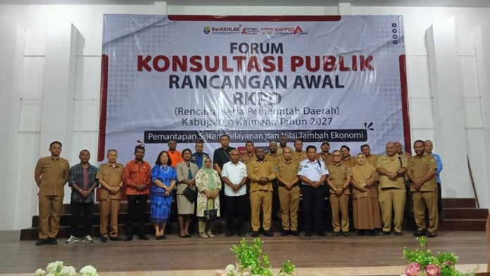Pemkab Kaimana Gelar Forum Konsultasi Publik Ranwal RKPD 2027