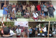 Wabup Kaimana Datang ke Yamor, Masyarakat Buka Palang Kantor Distrik Wabup Kaimana Datang ke Yamor, Masyarakat Buka Palang Kantor Distrik