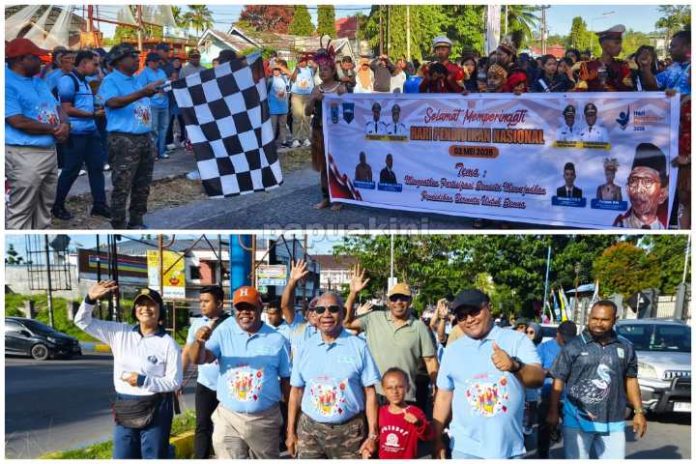 Ratusan Siswa Manokwari Ikut Karnaval Pendidikan Hardiknas 2026