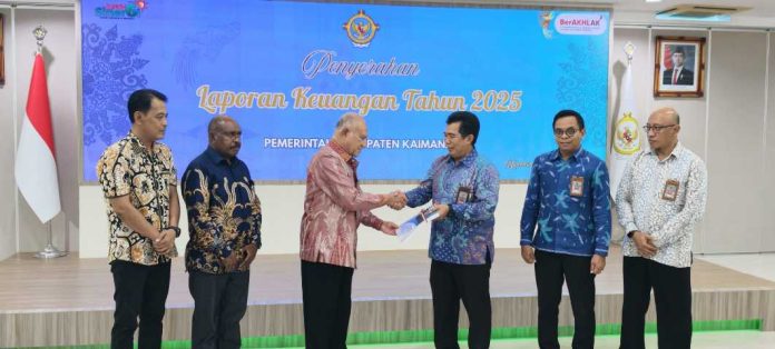 Pemkab Kaimana Serahkan LKPD 2025 ke BPK Perwakilan Papua Barat