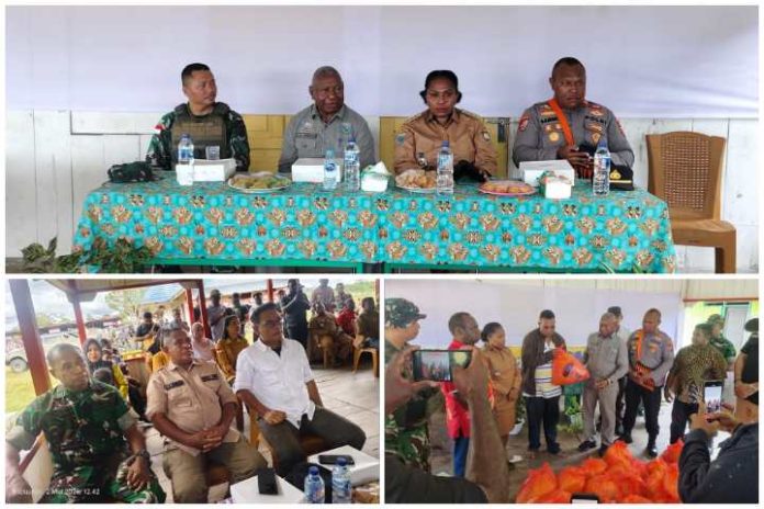 Gubernur Papua Barat Temui Warga Distrik Merdey, Salurkan Bantuan