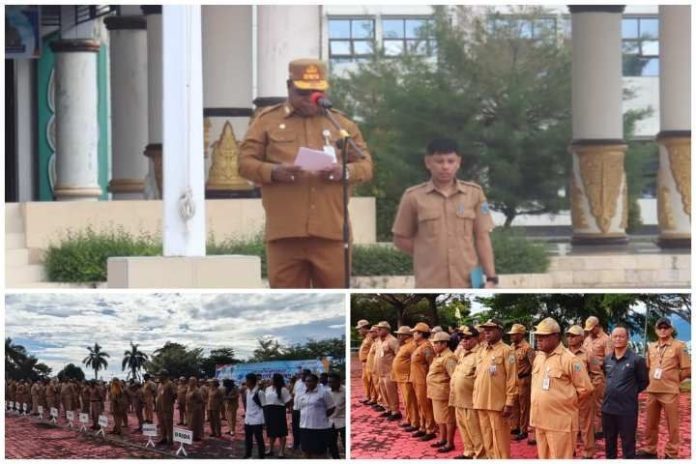 Sekda Papua Barat apel peringatan hari arsip 2026 Pentingnya Arsip Menjaga Akuntabilitas Negara