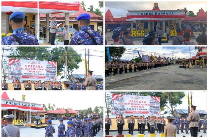 Kapolres Kaimana Pimpin Upacara Hari Juang Polri 2026