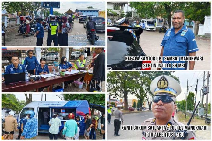 Samsat Manokwari Terkendala Kendaraan Plat Luar Daerah