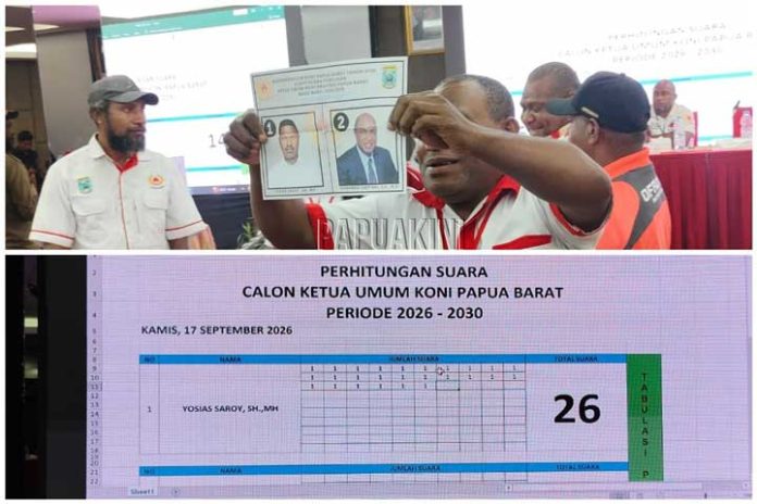 Pemilihan-Ketua-KONI-Papua-Barat-2026---2030 Yosias Saroy Terpilih Ketua KONI Papua Barat 2026 - 2030