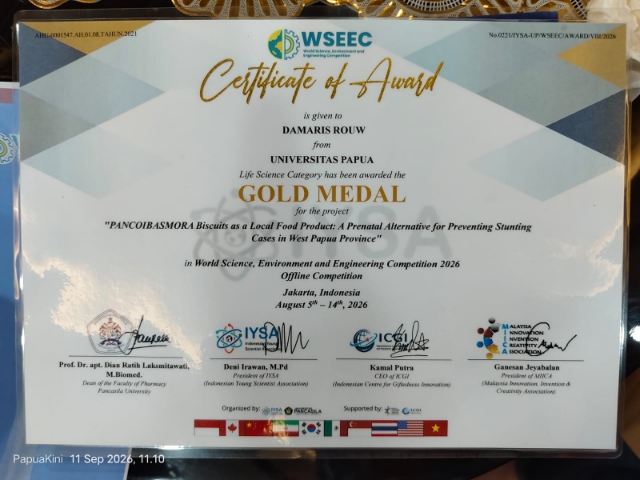 Picsart_26-09-11_09-53-22-425 Delegasi Papua Barat Raih Medali Emas di WSEEC 2026